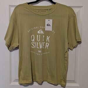 Green Women's Quiksilver Top Sz Large Nwt